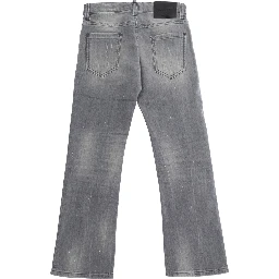 American Gray Jeans with Faded Design and Logo Patch on the Back in  Denim Boy