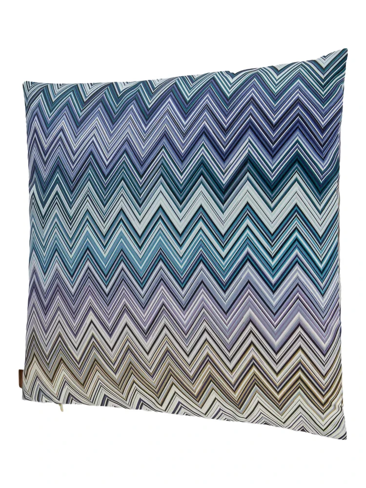 JARRIS Cushion with zigzag motif in multicolored Tech Fabric unisex alternative