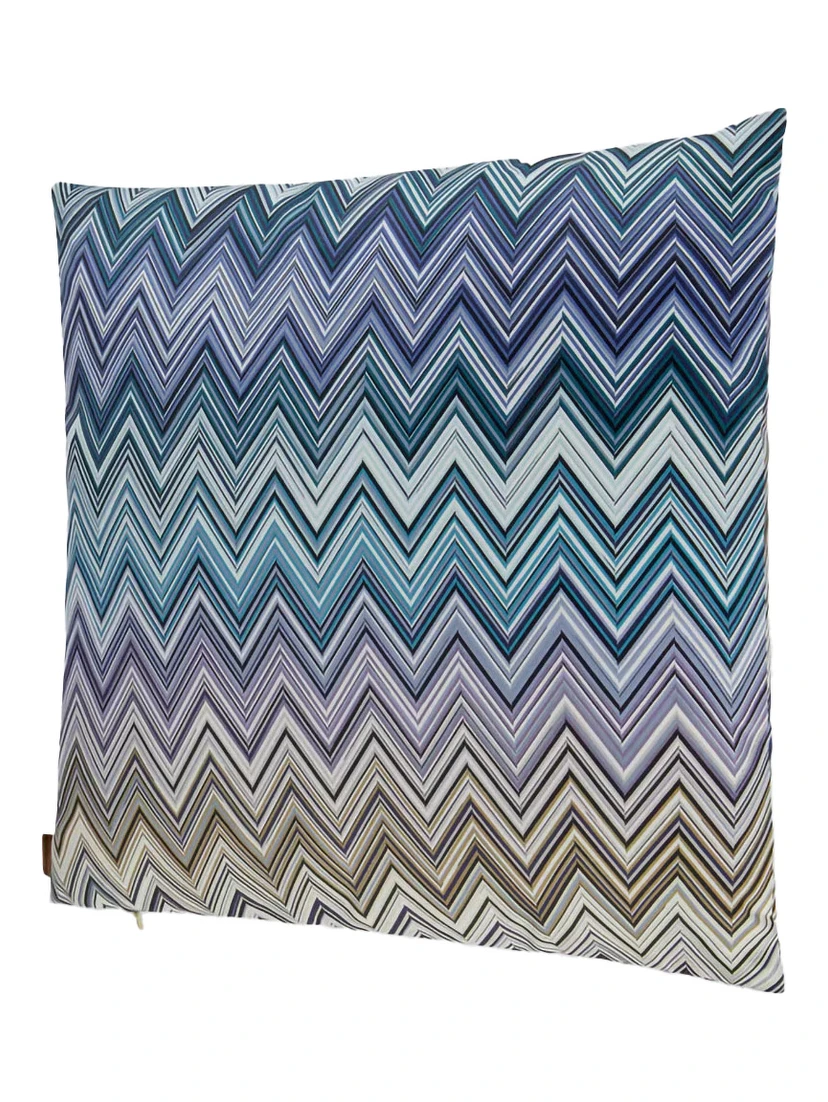 JARRIS Cushion with zigzag motif in multicolored Tech Fabric unisex