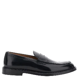 SIENA Black Slip-On Loafer in Smooth Leather Men