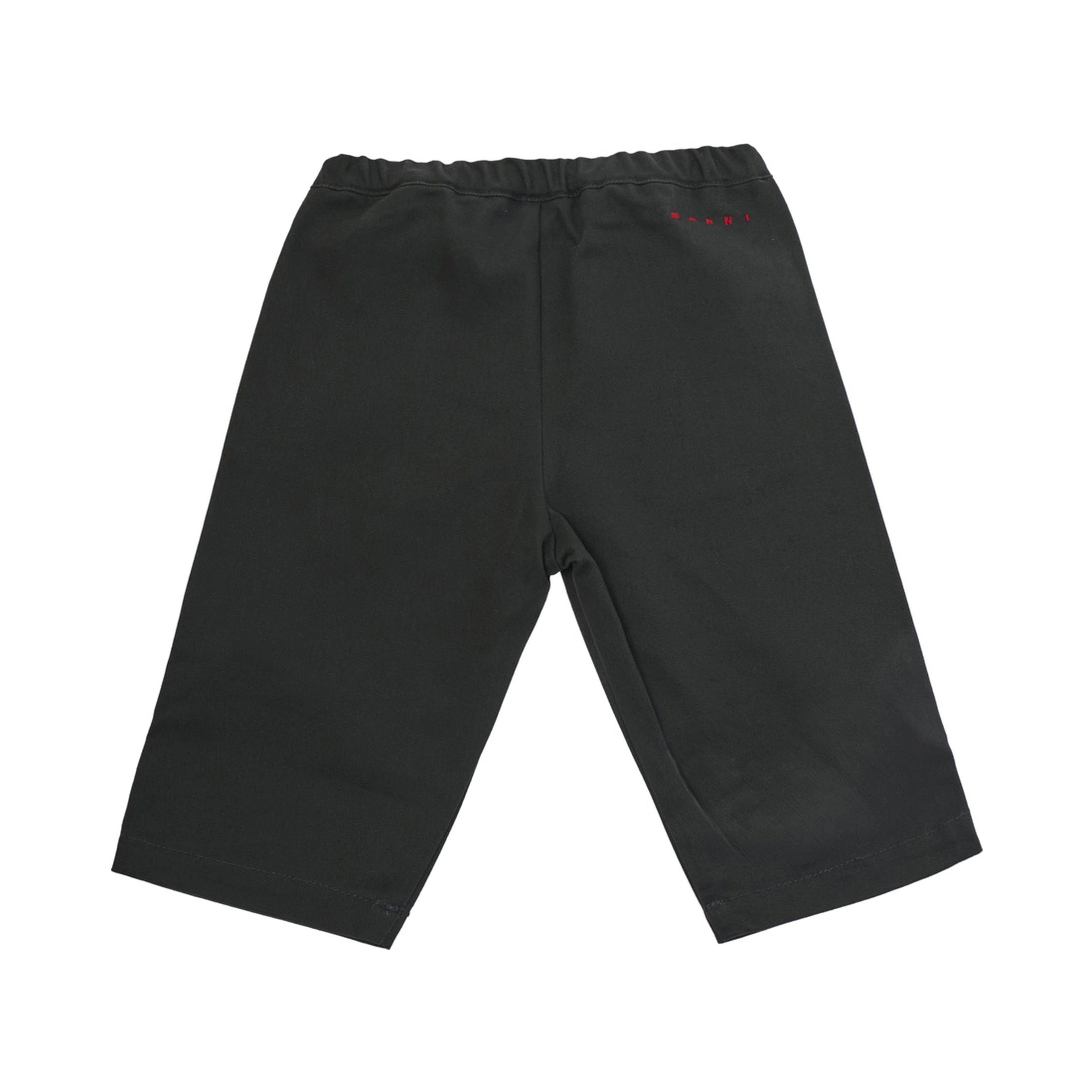 Grey pants with patch pockets and logo on the back in cotton Girl