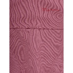 Pink Dress with logo lettering on the front in cotton baby
