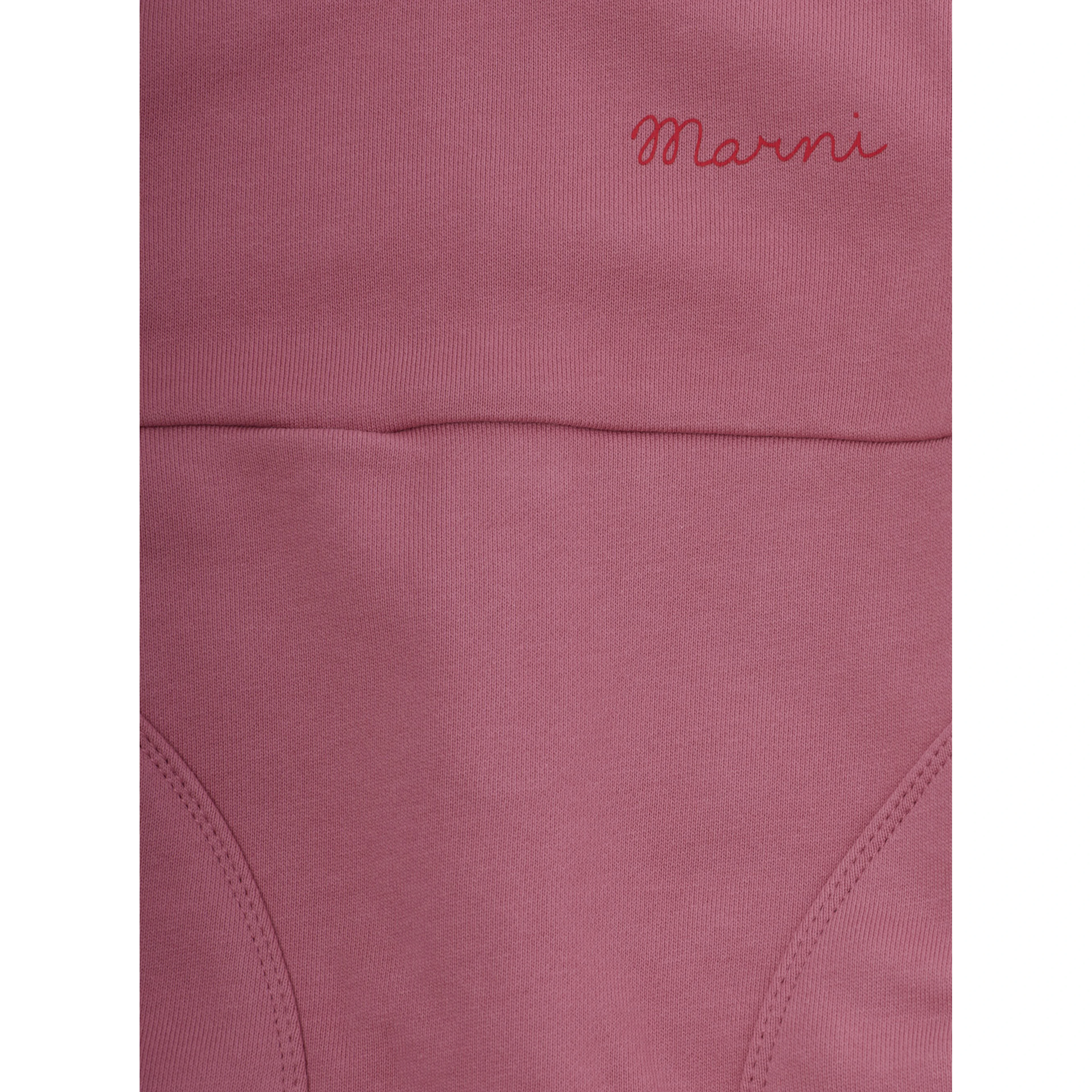 Pink Dress with logo lettering on the front in cotton baby