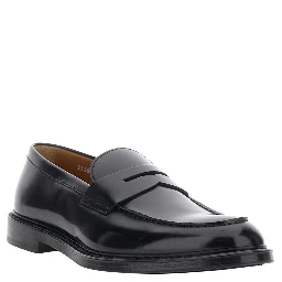 SIENA Black Slip-On Loafer in Smooth Leather Men