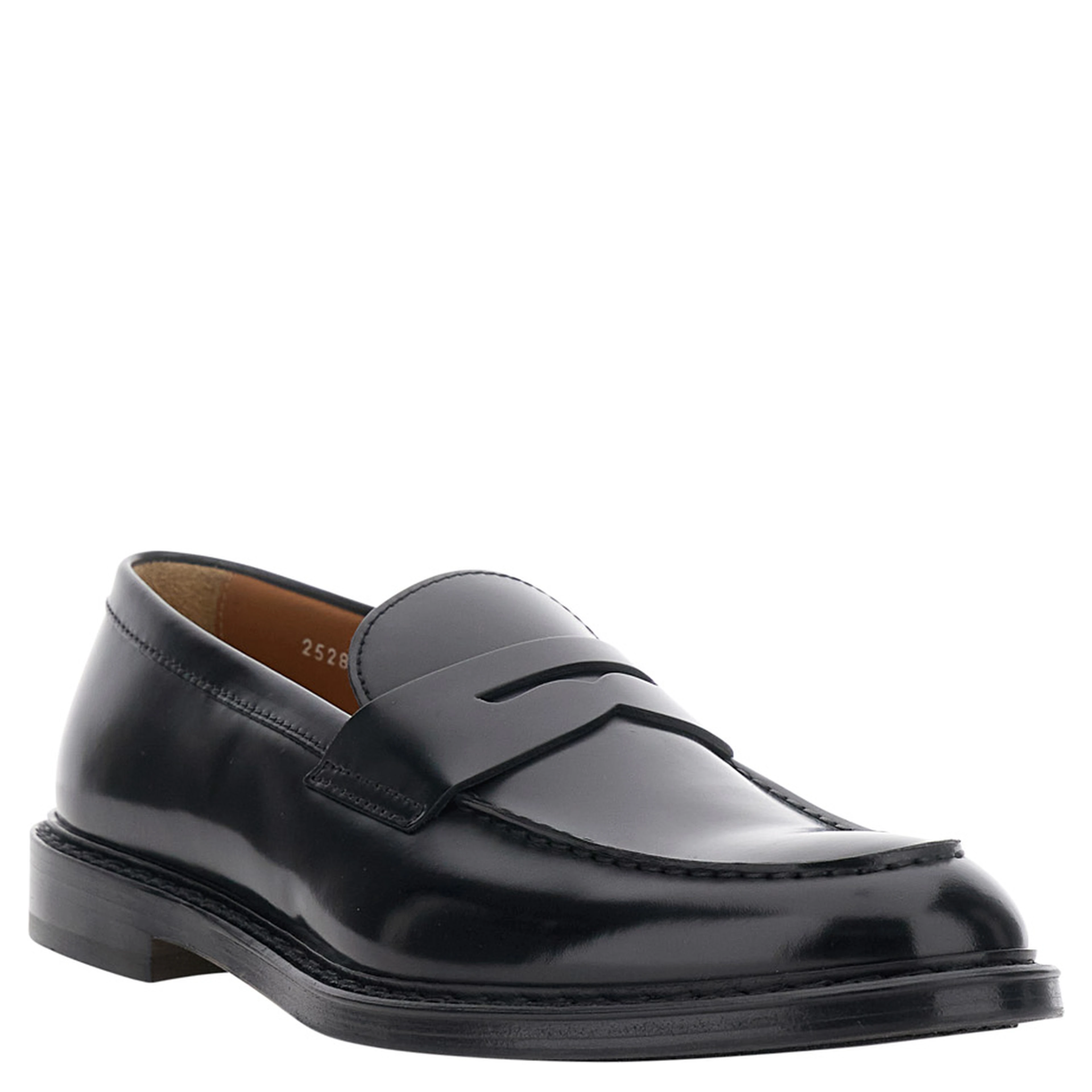 SIENA Black Slip-On Loafer in Smooth Leather Men
