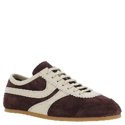 Dustin Purple Sneakers with contrasting inserts and seams in suede for women