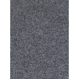 UNISEX CASHMERE V-NECK SWEATER with long sleeves and V-neck in Wool and Cashmere Gray Unisex