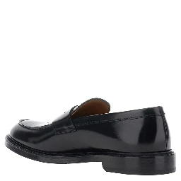 SIENA Black Slip-On Loafer in Smooth Leather Men