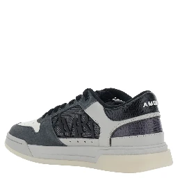 Classic Low Grey Sneaker with Maxi Logo on the Side and Logo Patch on the Tongue in suede Men