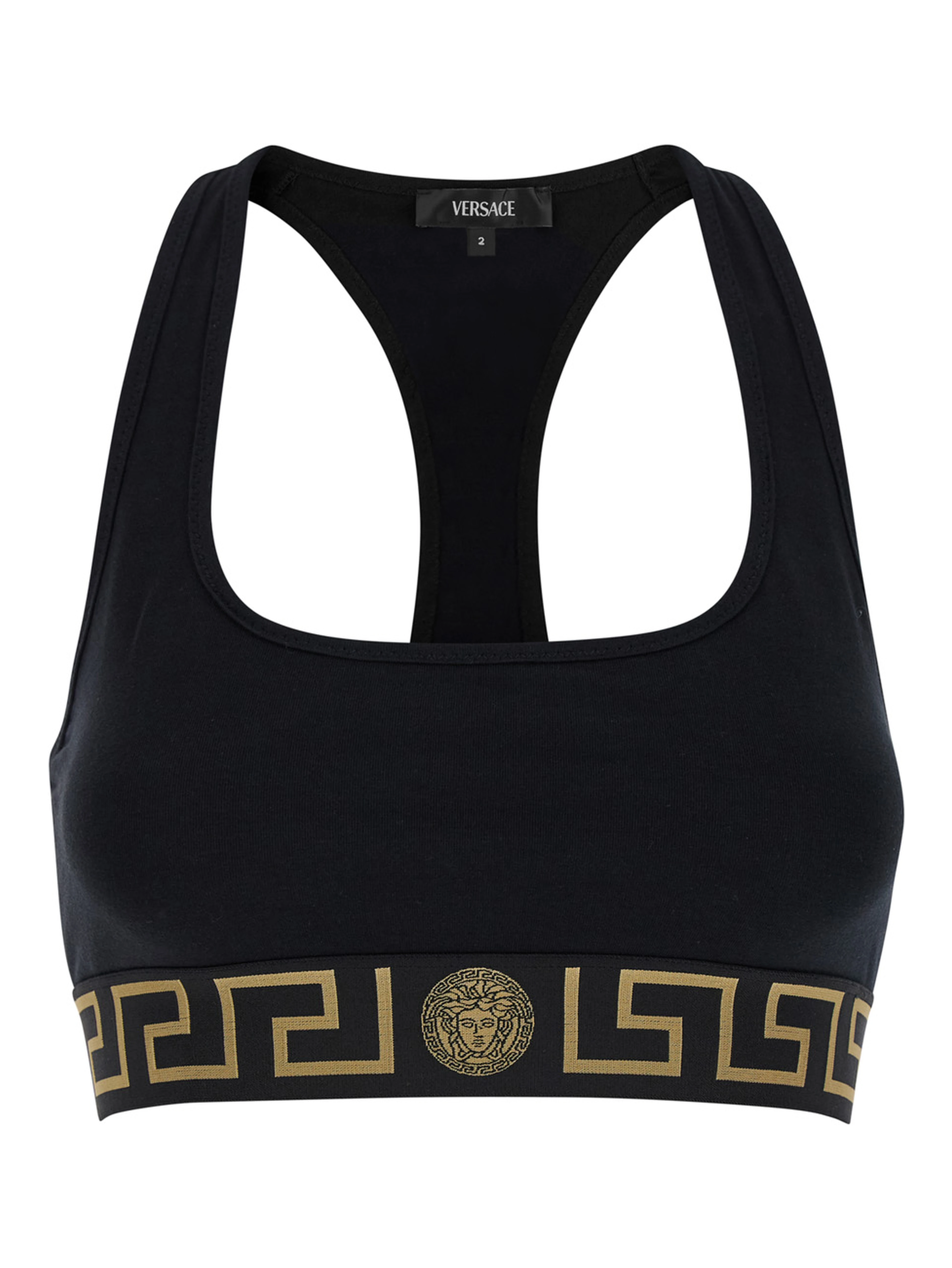 Top Sport Black with Tech Fabric Logo for Women