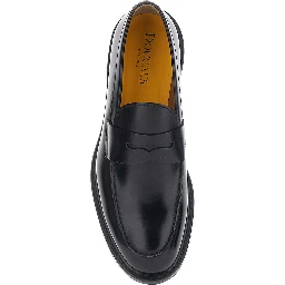 SIENA Black Slip-On Loafer in Smooth Leather Men
