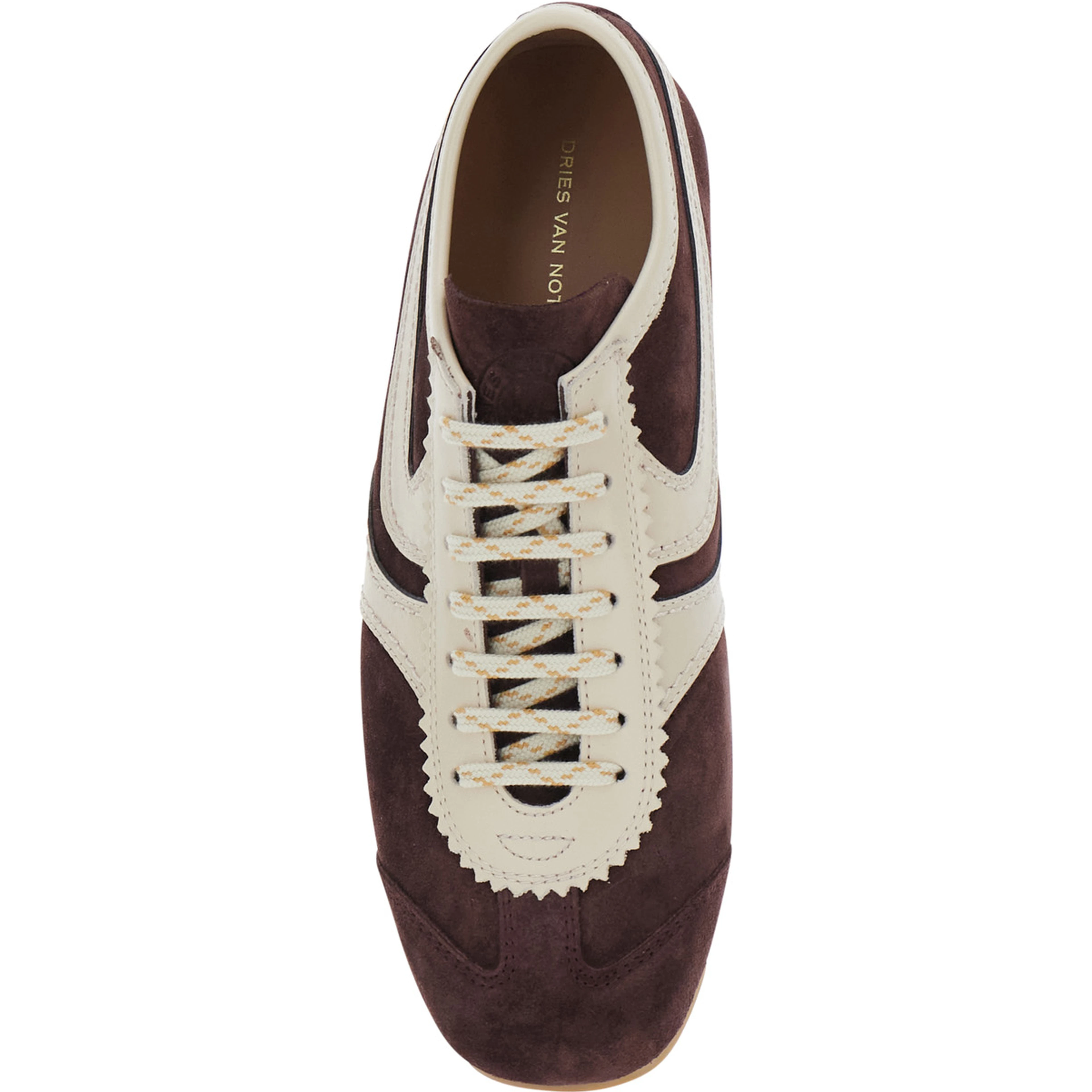 Dustin Purple Sneakers with contrasting inserts and seams in suede for women