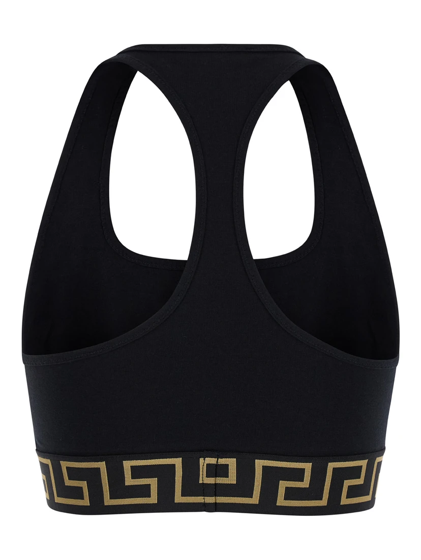 Top Sport Black with Tech Fabric Logo for Women