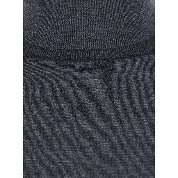 FREDA grey Sweater with V-neck in virgin wool for women