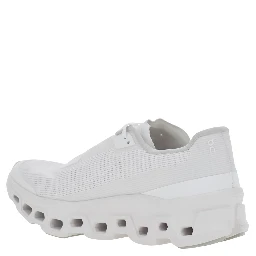 Cloudzone White Sneakers with logo on the side and pull-tab at the heel in tech fabric for women