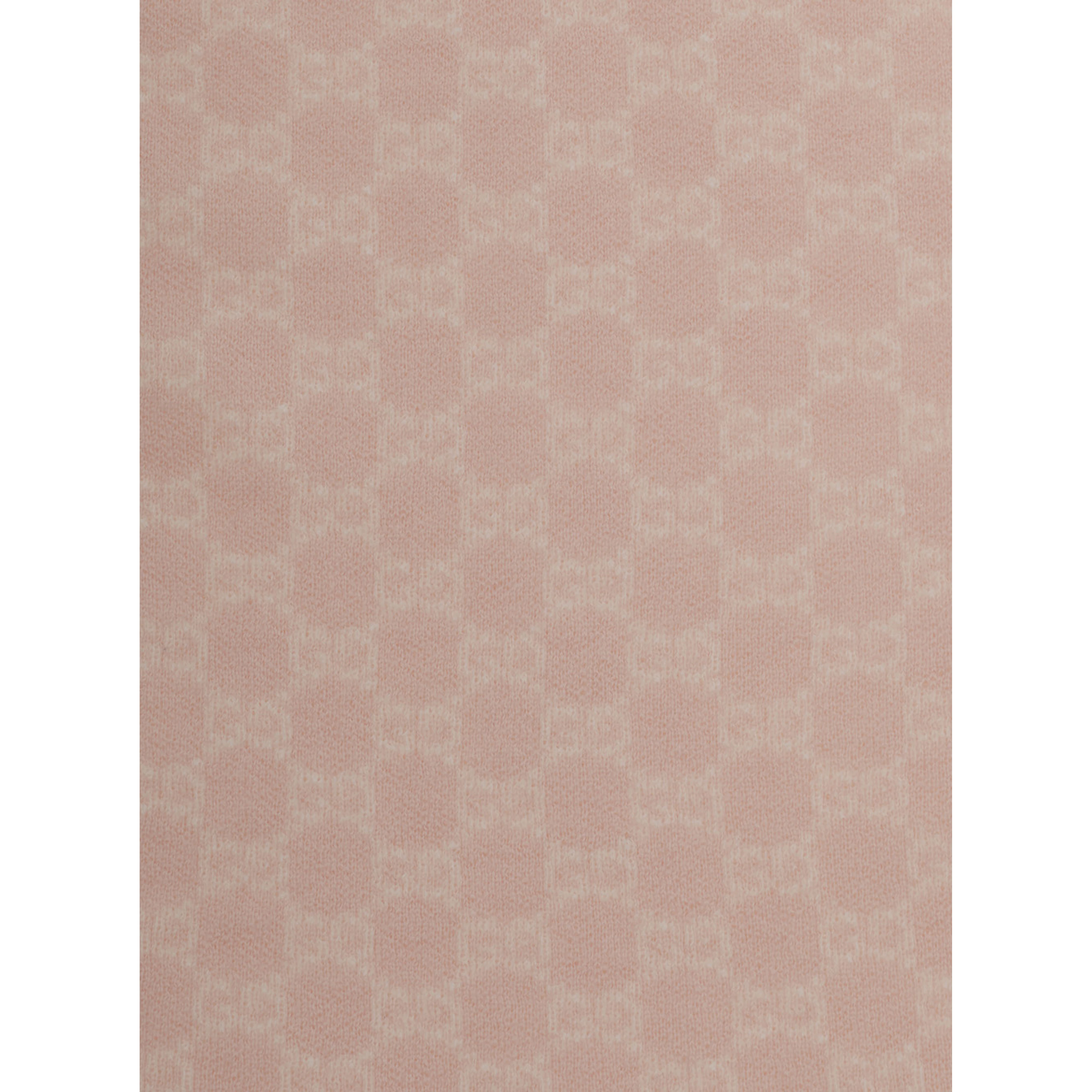 pink Dress with all-over GG motif in wool for Girl