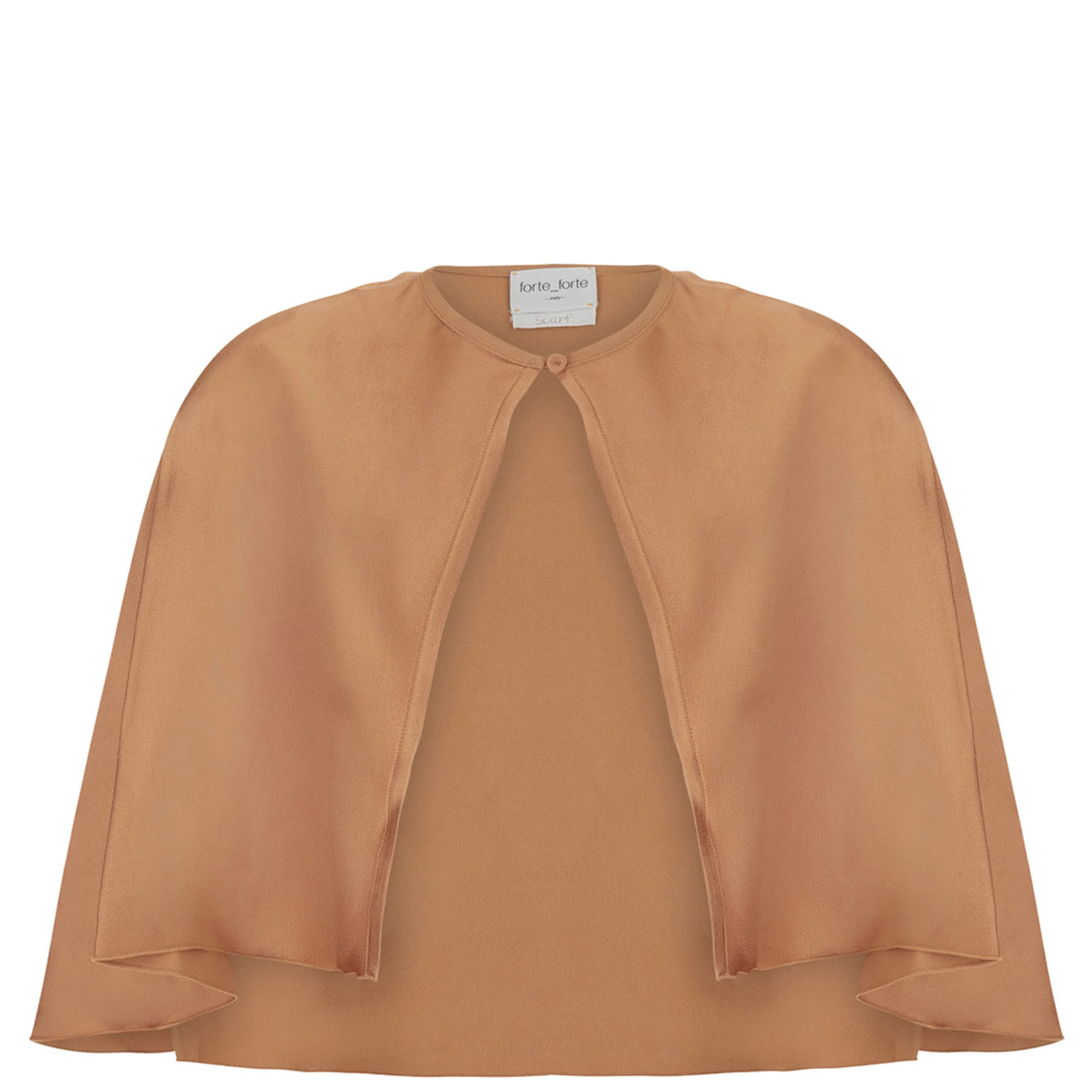 Pink Cape with round neckline and button closure on the front a Blend viscose for women