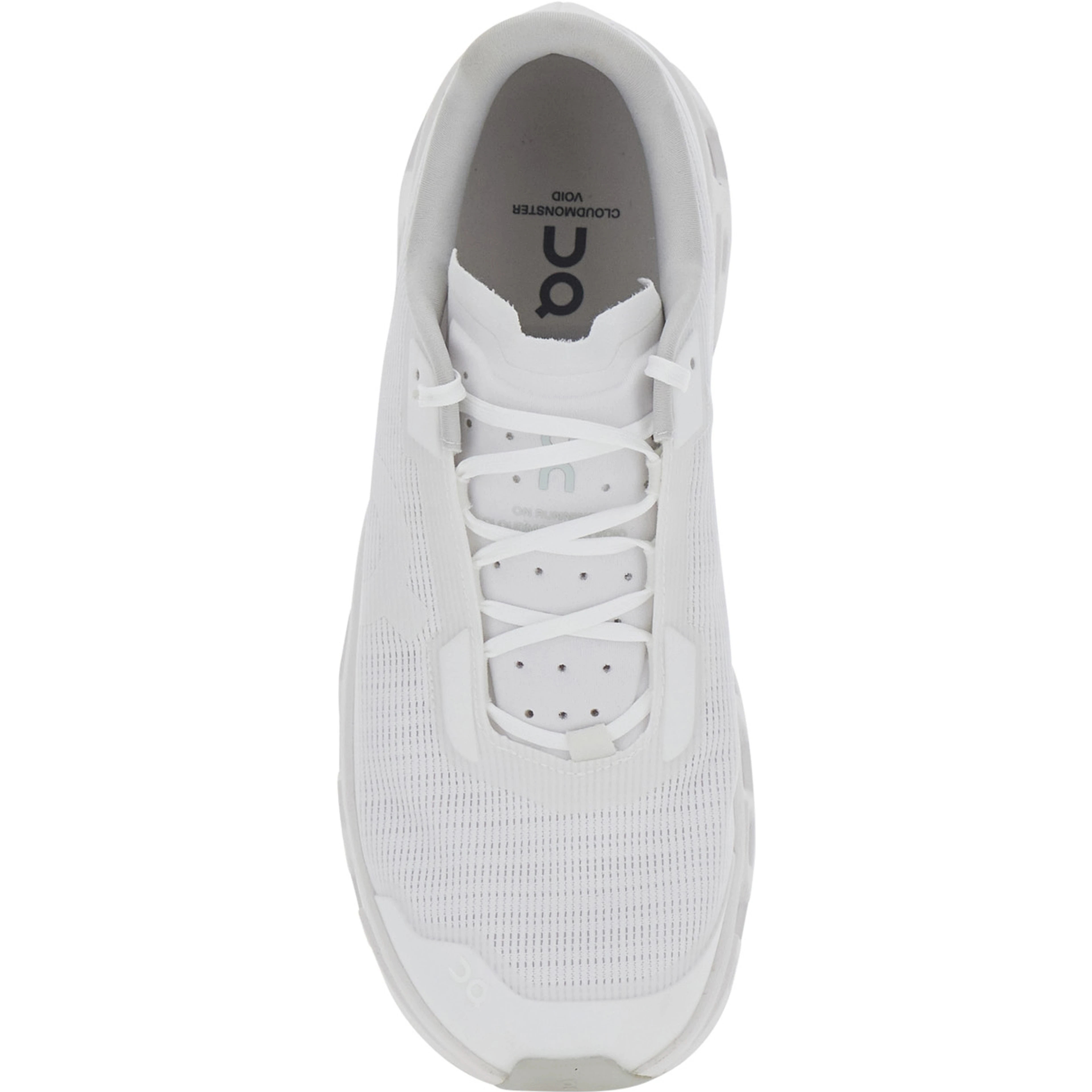 Cloudzone White Sneakers with logo on the side and pull-tab at the heel in tech fabric for women