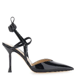 VERY COLIBRI Black Pumps with Pointed Design in Leather for Women