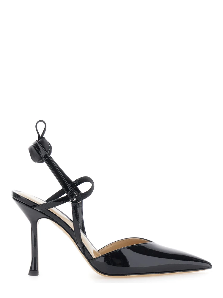 VERY COLIBRI Black Pumps with Pointed Design in Leather for Women