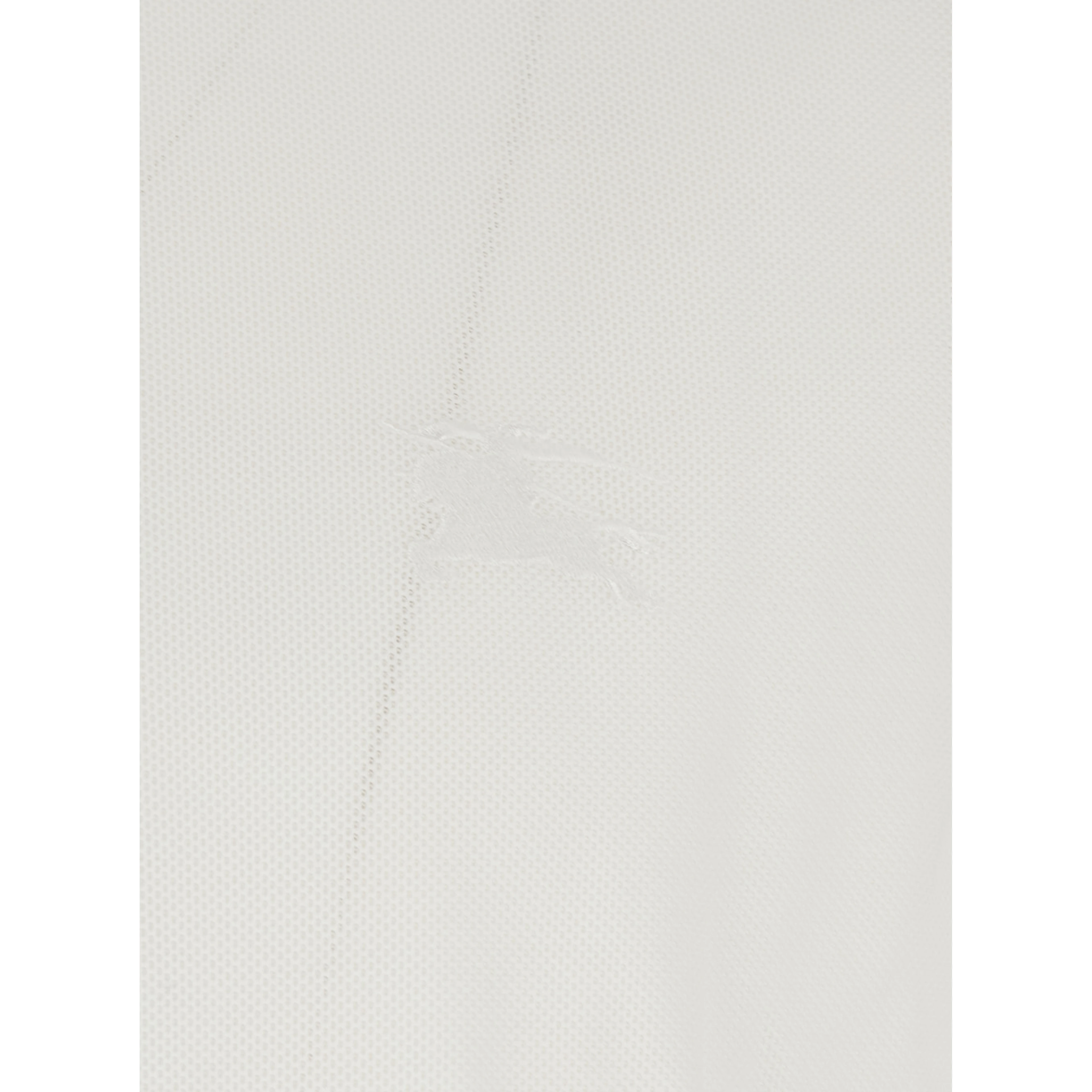 Eddie White Polo Shirt with classic collar and EKD embroidery on the front in cotton for men