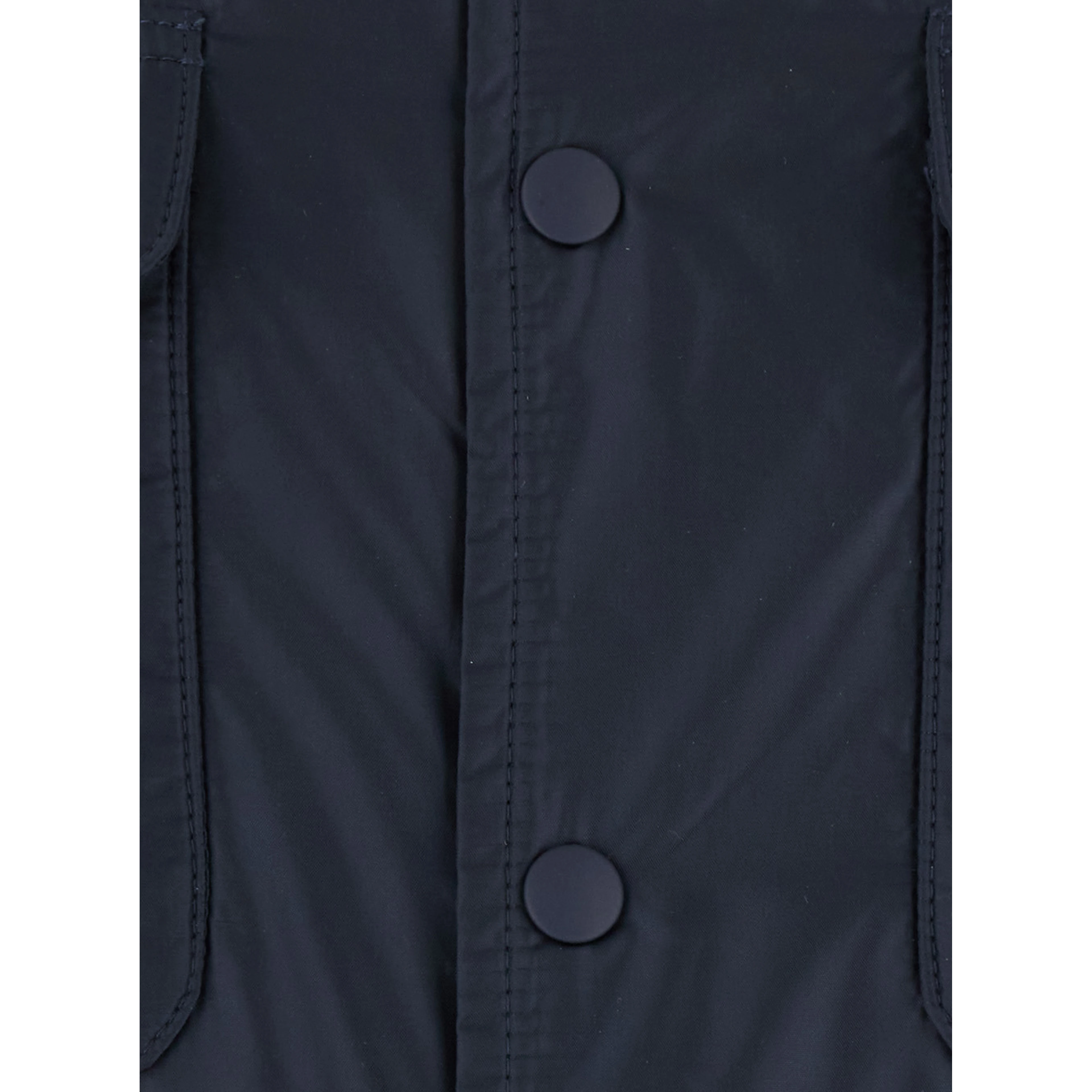 blue Jacket with pointed collar and button closure in Tech Fabric men
