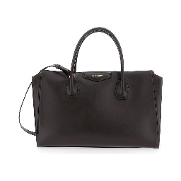 Handbag with Triomphe Plate on the Front in Brown Leather for Women