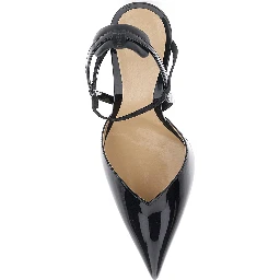 VERY COLIBRI Black Pumps with Pointed Design in Leather for Women