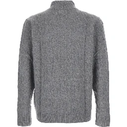 Cashmere Half Zip High Neck Sweater