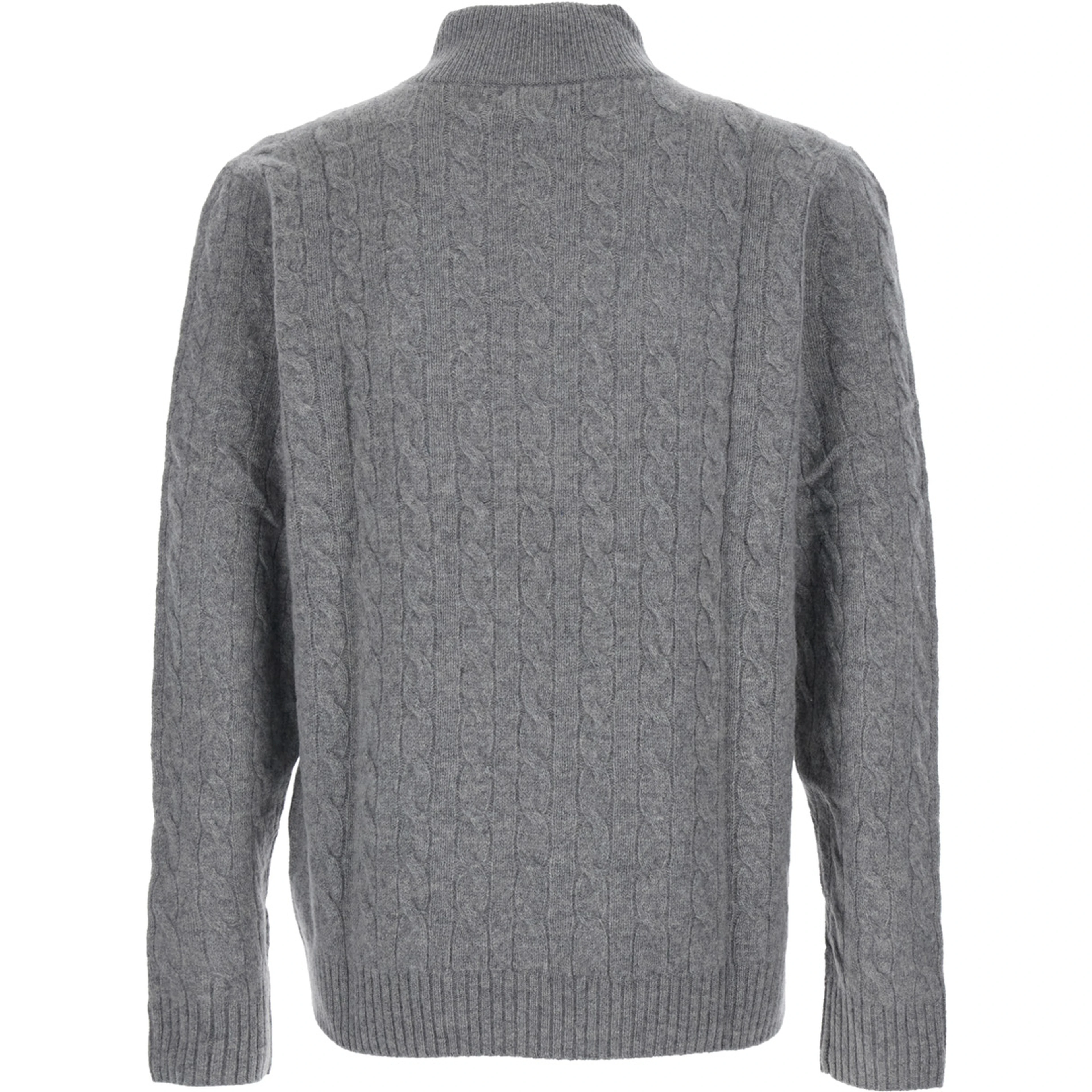 Cashmere Half Zip High Neck Sweater