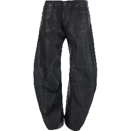Black Jeans with Five-Pocket Design in Denim Cotton