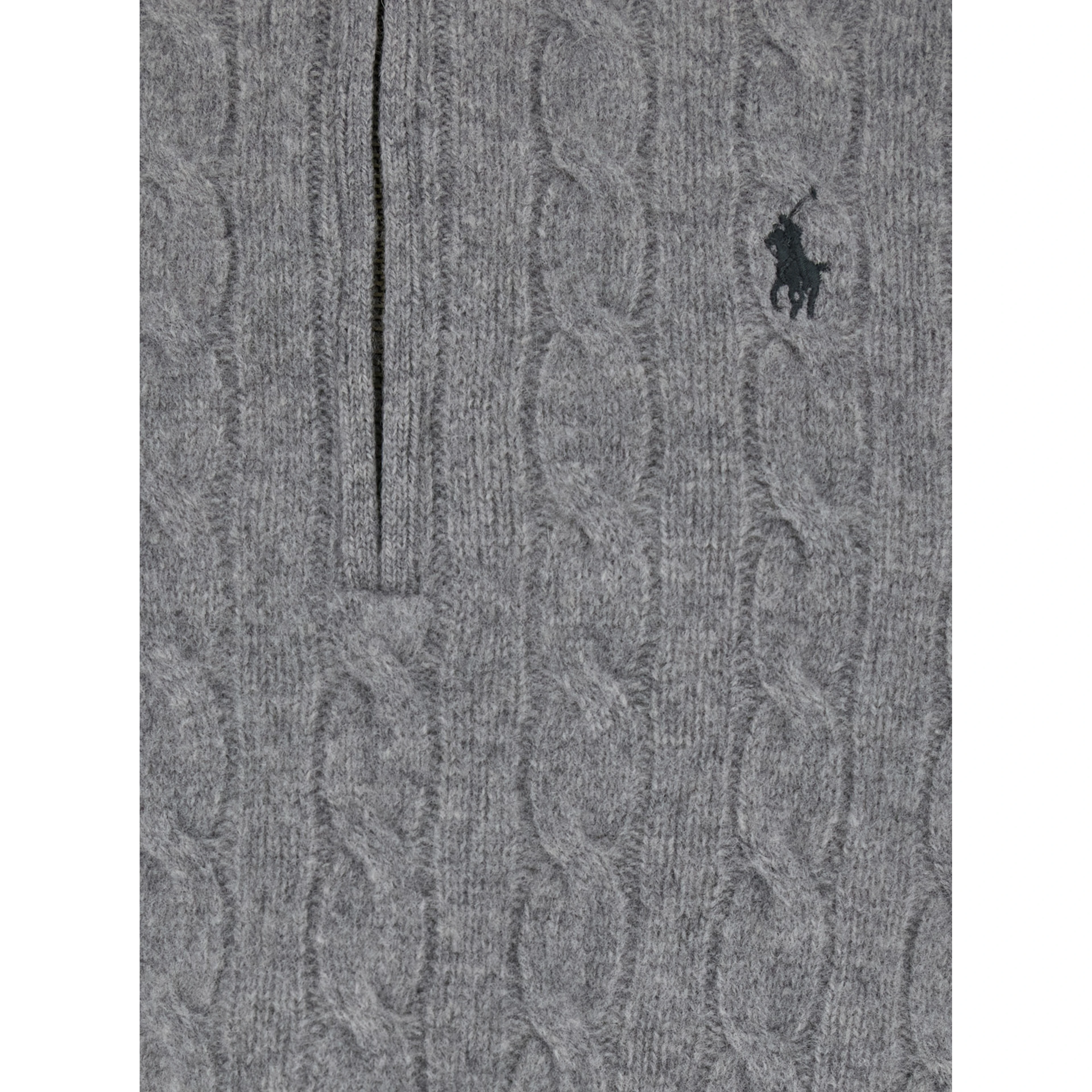 Cashmere Half Zip High Neck Sweater