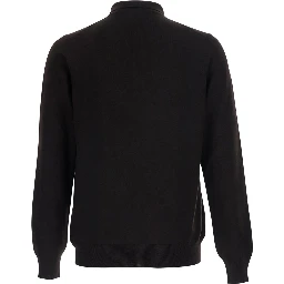 Polo Shirt with Long Sleeves in Brown for Men