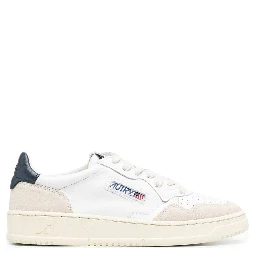 Low Sneakers Medalist with Suede Inserts and Contrast Leather Heel for Men