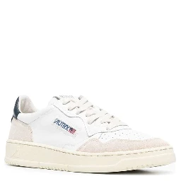 Low Sneakers Medalist with Suede Inserts and Contrast Leather Heel for Men