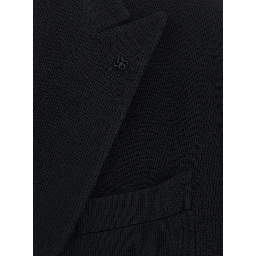 Monte Carlo Double-breasted Jacket with Black Revers for Men