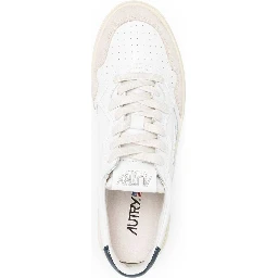 Low Sneakers Medalist with Suede Inserts and Contrast Leather Heel for Men