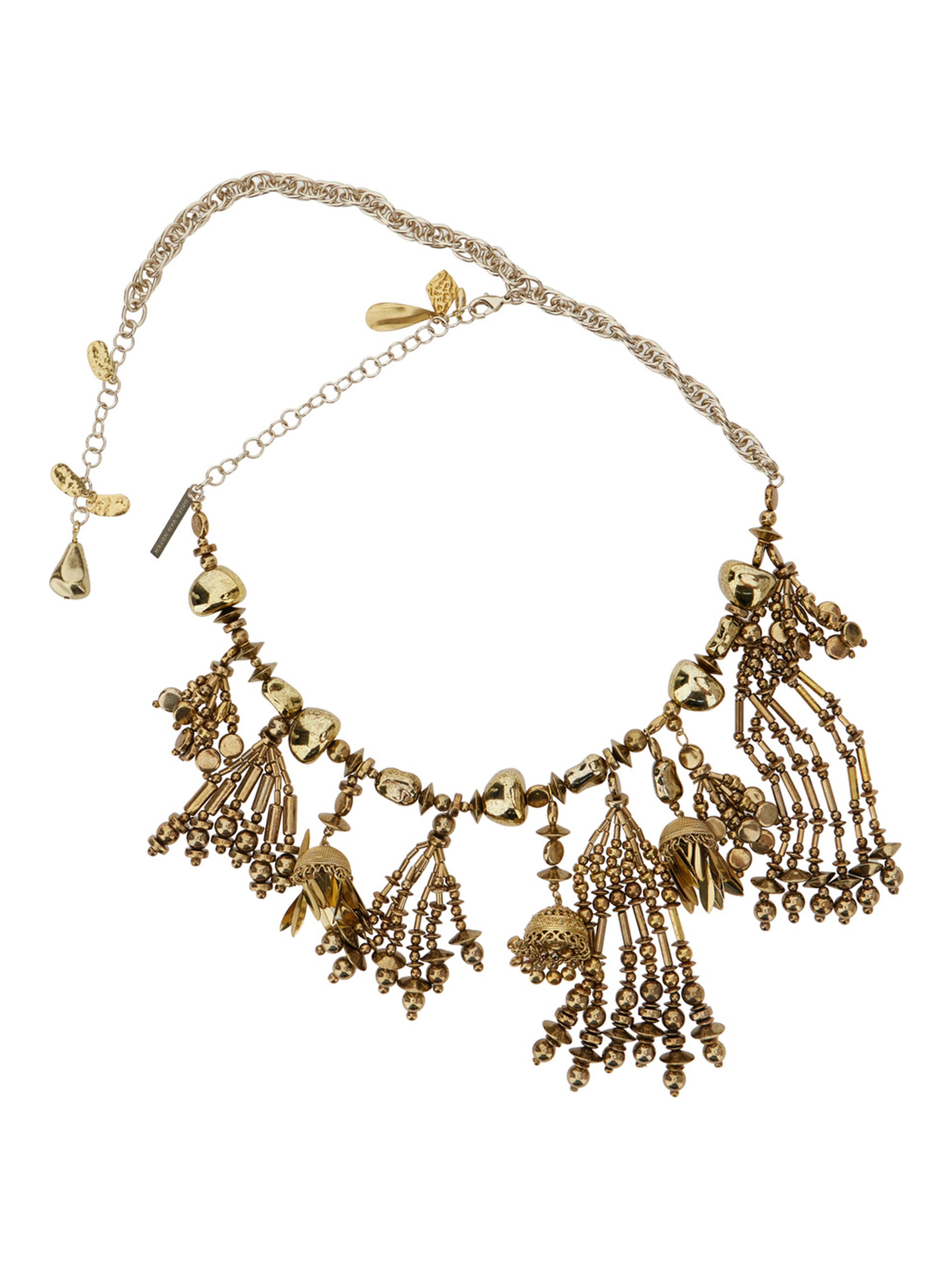 Necklace NECKLACE with Brass and Metallic Resins unisex