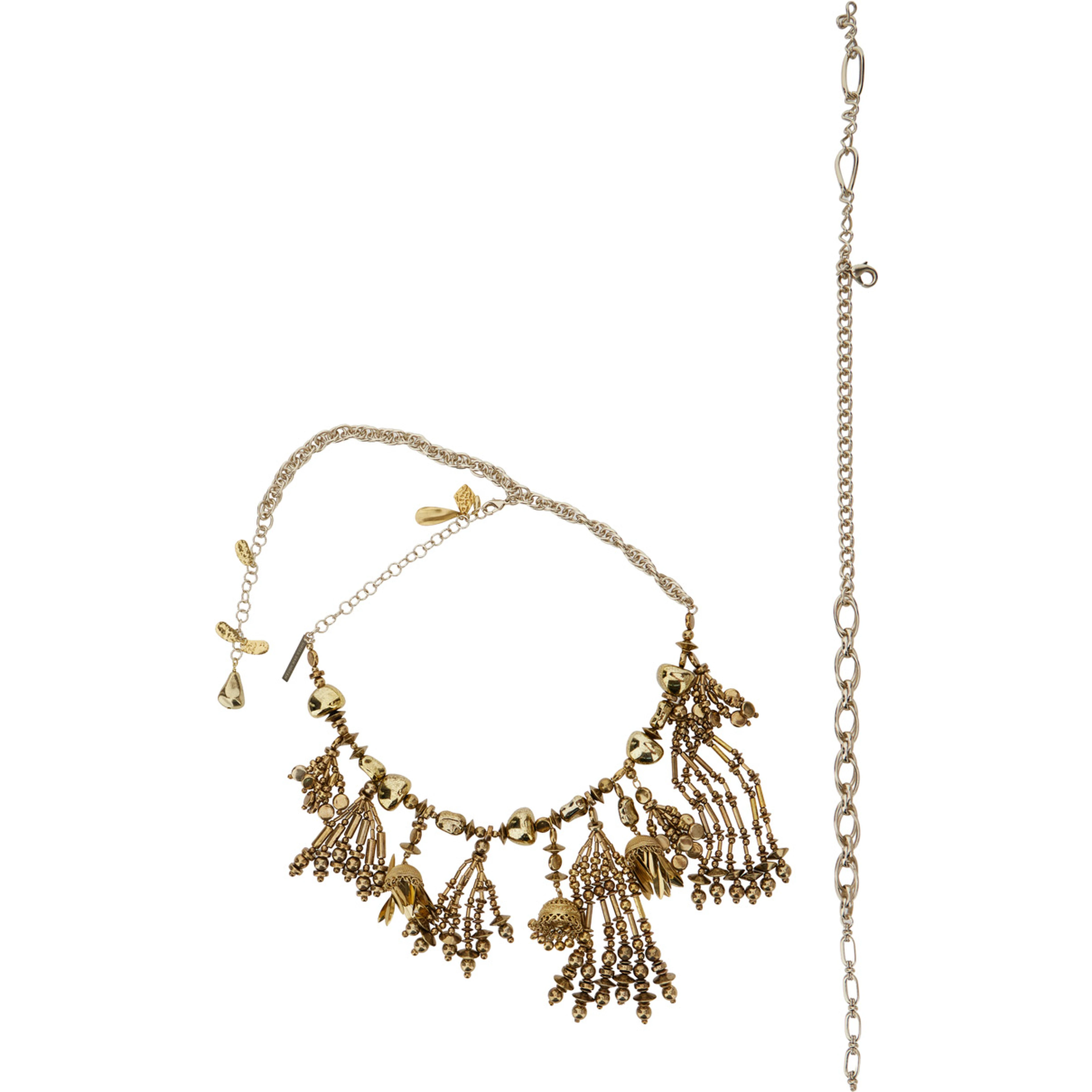 Necklace NECKLACE with Brass and Metallic Resins unisex