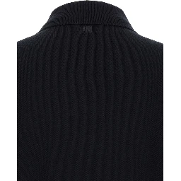 Polo Shirt with Embroidered ADC Logo on the Front in Black Cotton for Men