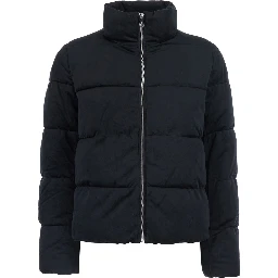 Down jacket VV POLY PFFR-INSULATED with high collar and front closure, in Tech Fabric, black, women