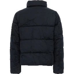 Down jacket VV POLY PFFR-INSULATED with high collar and front closure, in Tech Fabric, black, women