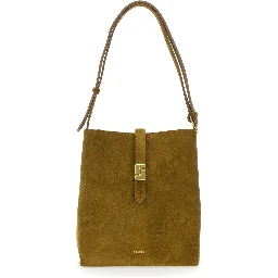Shoulder Bag BELLO with Brown Leather Details for Women