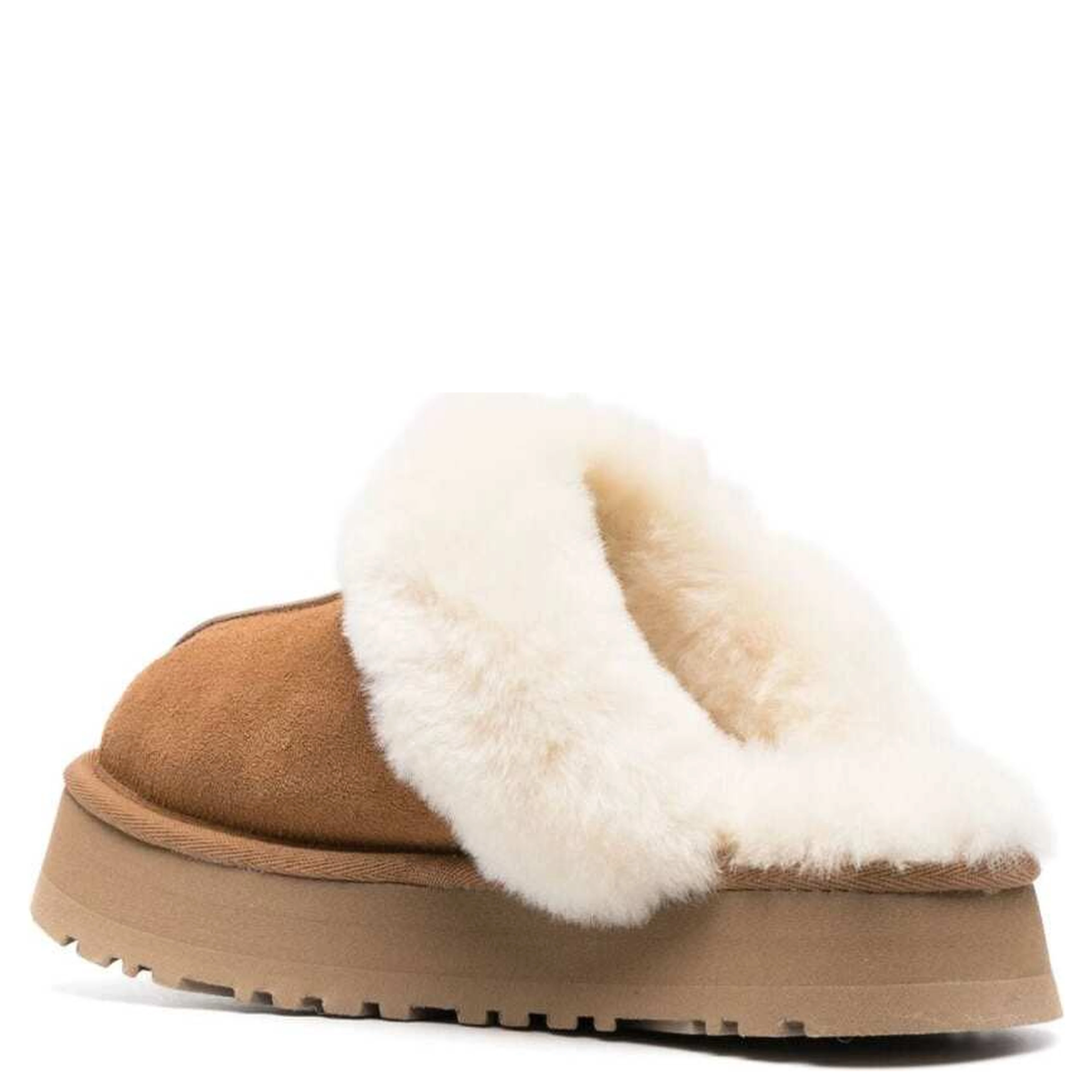 Mule DISQUETTE Beige with Leather Upper and Rubber Sole Women