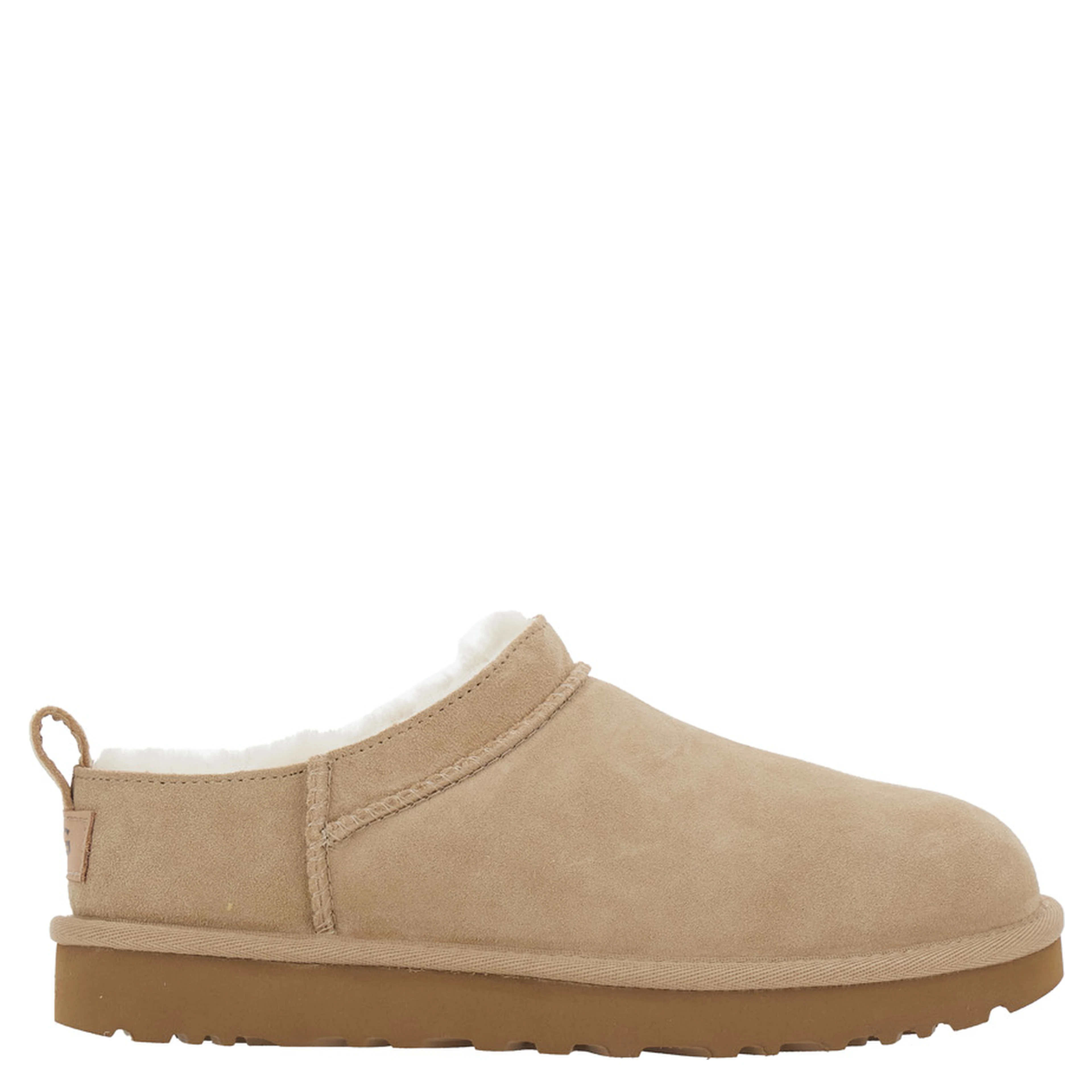 Boots W CLASSIC MICRO Beige with Minimal Design in Leather Women
