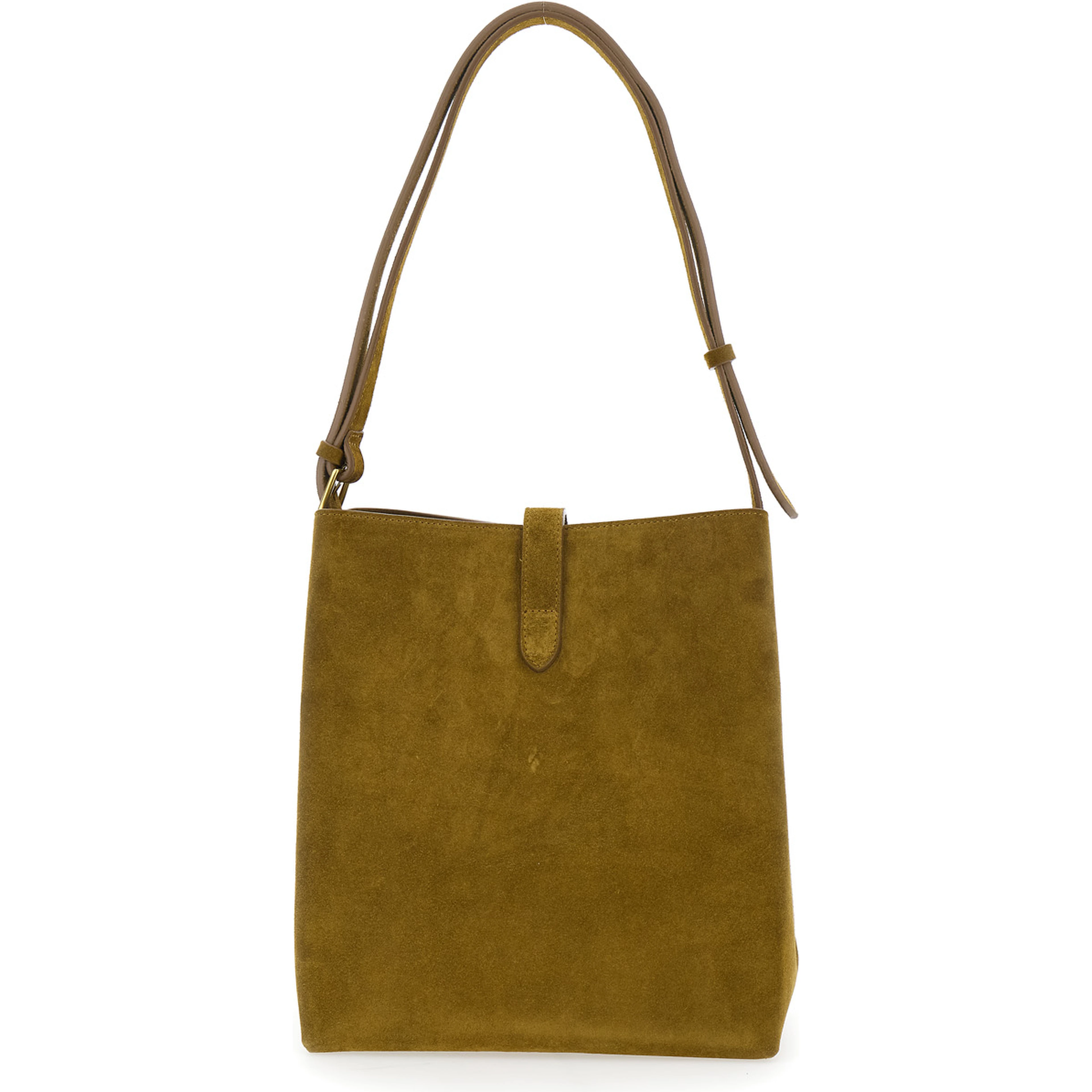 Shoulder Bag BELLO with Brown Leather Details for Women