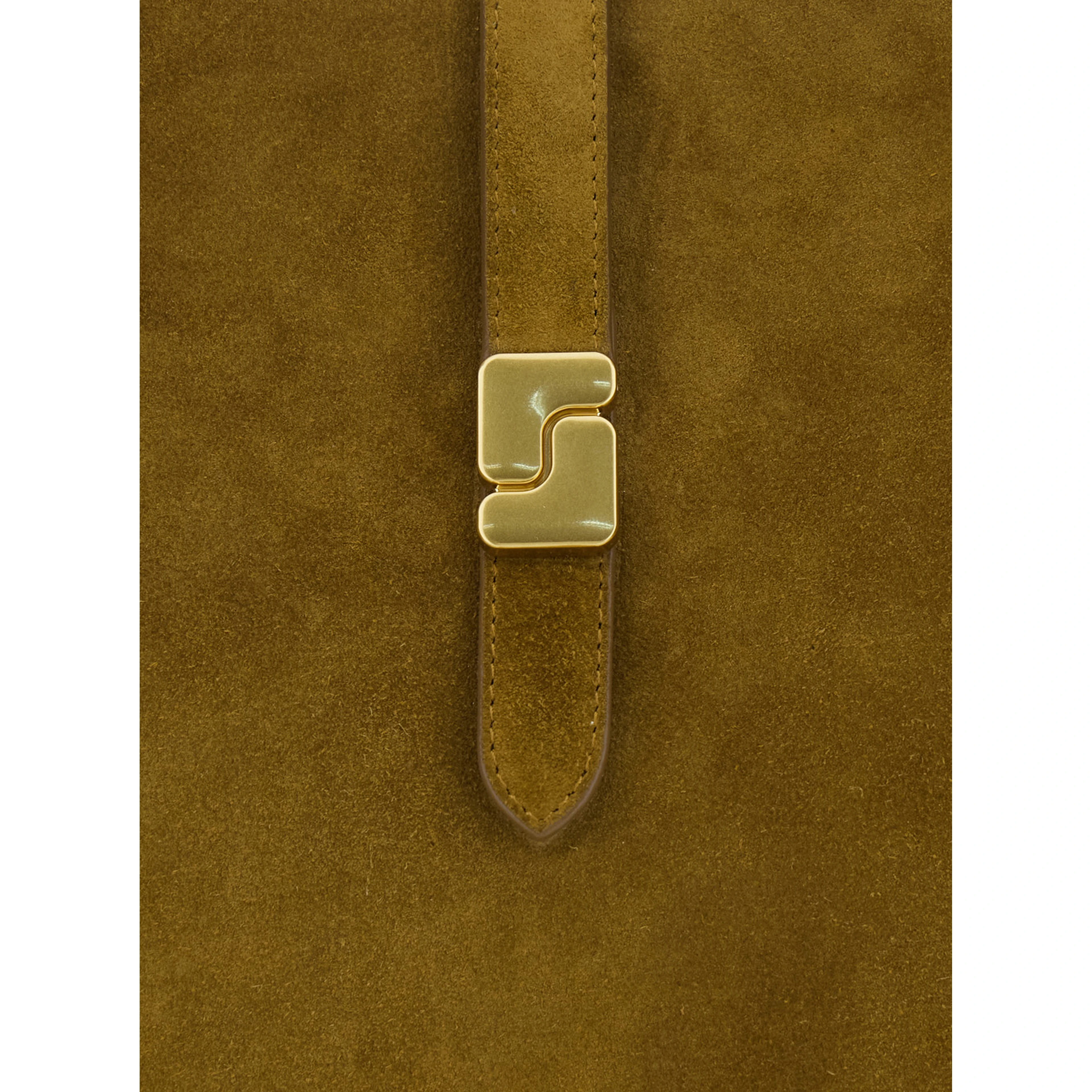 Shoulder Bag BELLO with Brown Leather Details for Women