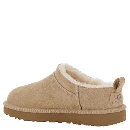Boots W CLASSIC MICRO Beige with Minimal Design in Leather Women