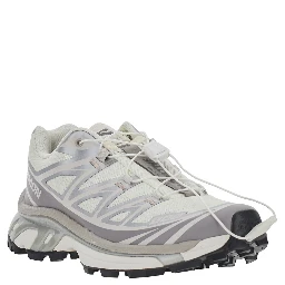 XT-6 White Sneakers with chunky rubber sole in tech fabric unisex