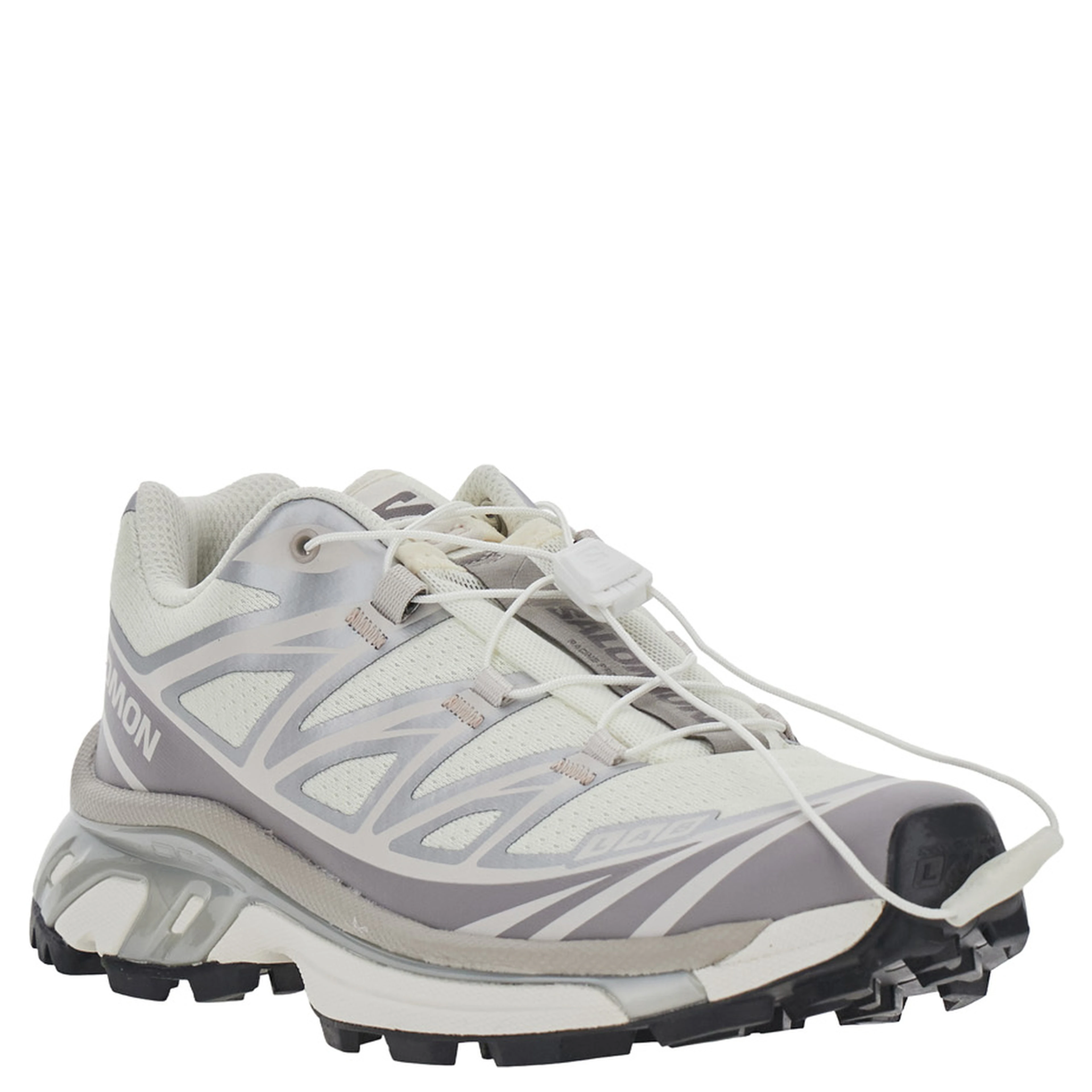XT-6 White Sneakers with chunky rubber sole in tech fabric unisex
